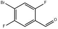4-ブロモ-2,5-ジフルオロベンズアルデヒド 化学構造式