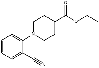 ethyl 1-(2-cyanophenyl)piperidine-4-carboxylate 化学構造式
