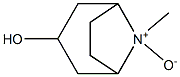 (1R,5S)-8-メチル-3α-ヒドロキシ-8-アザビシクロ[3.2.1]オクタン8-オキシド 化学構造式