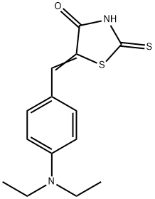 4-ジエチルアミノベンジリデンロダニン 化学構造式