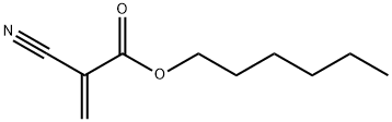hexyl 2-cyanoacrylate Struktur