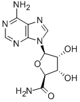 1-(6-アミノ-9H-プリン-9-イル)-1-デオキシ-β-D-リボフラヌロンアミド 化学構造式