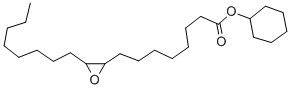 3-オクチル-2-オキシランオクタン酸シクロヘキシル 化学構造式