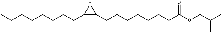 3-オクチル-2-オキシランオクタン酸2-メチルプロピル 化学構造式