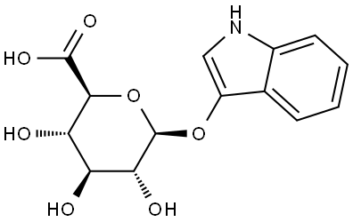 3-Indoxyl-beta-D-glucuronic acid cyclohexylammonium salt Struktur