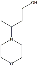 3-(4-モルホリニル)-1-ブタノール 化学構造式