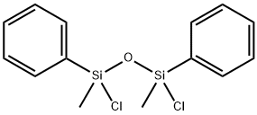 1,3-ジクロロ-1,3-ジメチル-1,3-ジフェニルプロパンジシロキサン 化学構造式