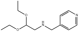 N-(2,2-ジエトキシエチル)-4-ピリジンメタンアミン 化学構造式