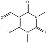 6-Chloro-5-formyl-1,3-dimethyluracil 化学構造式