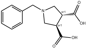 TRANS-1-BENZYL-PYRROLIDINE-3,4-DICARBOXYLIC ACID Struktur