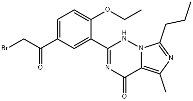 1-脱羧-1-（溴乙酰基）去甲多巴那非 结构式
