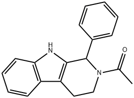 1-(1-PHENYL-1,3,4,9-TETRAHYDRO-BETA-CARBOLIN-2-YL)-ETHANONE Structure