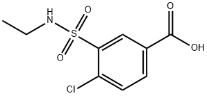 4-chloro-3-[(ethylamino)sulfonyl]benzoic acid Struktur