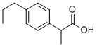 (2RS)-2-(4-N-PROPYLPHENYL)PROPANOIC ACID Struktur
