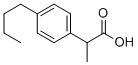 2-(4-ブチルフェニル)プロパン酸 化学構造式