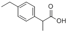 (2RS)-2-(4-ETHYLPHENYL)PROPANOIC ACID Struktur