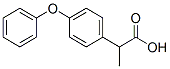 2-(4-Phenoxyphenyl)propionic acid Struktur