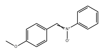 (4-甲氧基亚苄基)苯胺硝酮 结构式