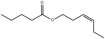 正戊酸-(Z)-3-己烯酯 结构式