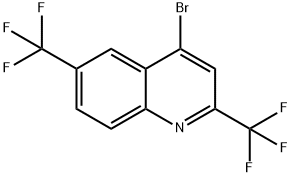 2,6-Bis(trifluoromethyl)-4-bromoquinoline ,97% 化学構造式