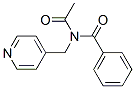 N-Acetyl-N-(4-pyridinylmethyl)benzamide Struktur