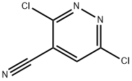 3,6-Dichloropyridazine-4-carbonitrile Struktur
