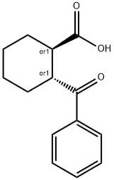 TRANS-2-ベンゾイル-1-シクロヘキサンカルボン酸 化学構造式