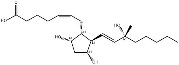 15(R)-15-METHYL PROSTAGLANDIN F2ALPHA, 35864-81-4, 结构式