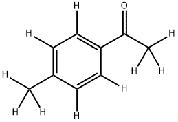 4′‐メチルアセトフェノン‐D10 化学構造式