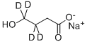 SODIUM 4-HYDROXYBUTYRATE-3,3,4,4-D4 Struktur