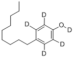4-N-NONYLPHENOL-2,3,5,6-D4,OD 结构式