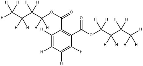 フタル酸ジ-N-ブチル-D22 化学構造式