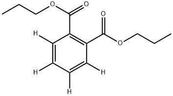 フタル酸ジ-N-プロピル-3,4,5,6-D4 化学構造式