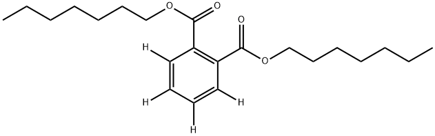 フタル酸ジ-N-ヘプチル-3,4,5,6-D4 化学構造式