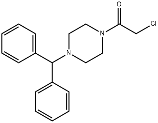 1-(4-BENZHYDRYL-PIPERAZIN-1-YL)-2-CHLORO-ETHANONE Struktur