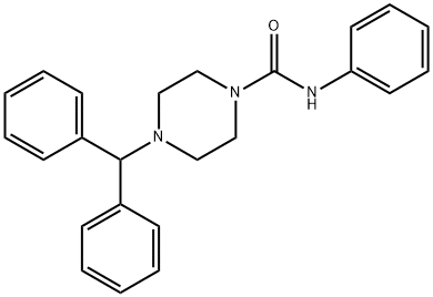 (4-(DIPHENYLMETHYL)PIPERAZINYL)-N-BENZAMIDE|4-二苯甲基-N-苯基哌嗪-1-甲酰胺