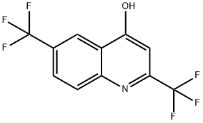 2,6-BIS(TRIFLUOROMETHYL)-4-HYDROXYQUINOLINE Struktur