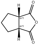CYCLOPENTANE-1,2-DICARBOXYLIC ACID ANHYDRIDE Structure