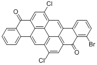 bromo-6,14-dichloropyranthrene-8,16-dione Struktur