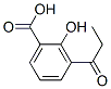 2-Hydroxy-3-propionylbenzoic acid Structure