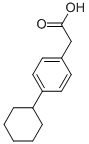 4-シクロヘキシルベンゼン酢酸 化学構造式