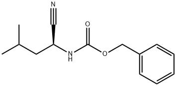 Carbamic acid, N-[(1S)-1-cyano-3-methylbutyl]-, phenylmethyl ester Struktur
