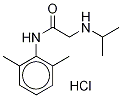 N-(2,6-二甲基苯基)-2-[(1-甲基乙基)氨基]乙酰胺盐酸盐 结构式