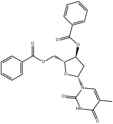 3',5'-DI-O-BENZOYLTHYMIDINE Struktur