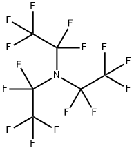 ペルフルオロトリエチルアミン 化学構造式