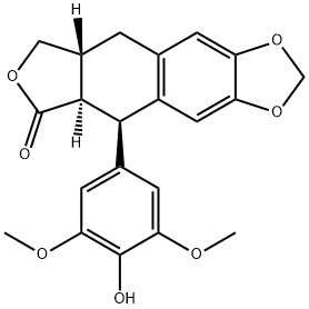 4’－Demethyldeoxypodophyllotoxin Structure