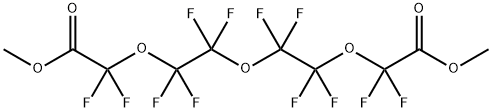 ドデカフルオロ-3,6,9-トリオキサウンデカン-1,11-二酸ジメチル 化学構造式