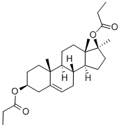 Methandriol dipropionate Struktur