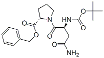 t-butyloxycarbonyl-asparaginylproline benzyl ester Structure