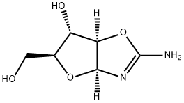 2-AMINO-BETA-L-ARABINOFURANO[1',2':4,5]OXAZOLINE Structure